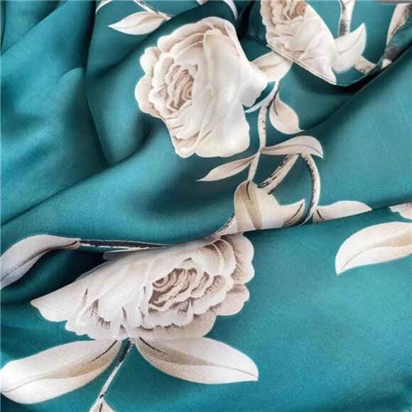 100% Large Silk Feeling Scarf -Women's Fashion Long Satin Neck Scarf - Picture 6 of 7